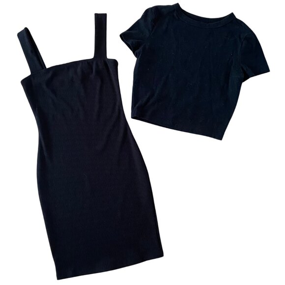 Set of 2 Mini Dress & Crop Tee - Picture 1 of 4